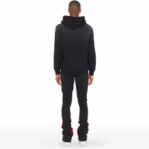 Pantalon évasé pour homme, de bonne qualité, couleur unie, fabriqué à la main, pantalon de survêtement évasé - Product Image 2
