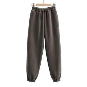 <b>Light</b> & Shade Women's Cuffed Joggers Regular Fit Canvas Jogger <b>Trouser</b> Plus Size Winter Anti-static Sweatpants - Product Image 5