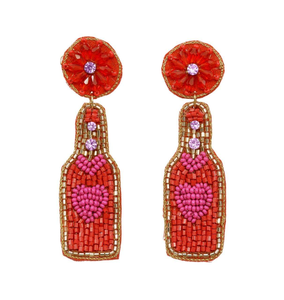 Colorful Beaded <b>Drop</b> Bohemian Style Women's Party Jewelry Teardrop Shape Multicolor Resin Beads Statement BY MULTI CRAFT - Product Image 3