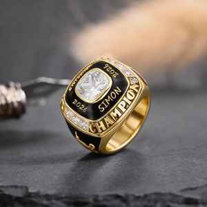 Anillo de Campeón BOJ 01 Personalizado para Ganador de Liga y Fútbol de Fantasía, Anillo de Campeonato Personalizado para Ganador Consecutivo, Precio Bajo en Oferta - Product Image 3