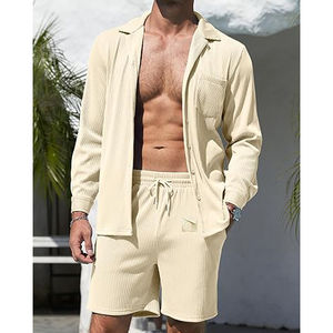 Nouvel ensemble T-shirt et short pour homme en coton 100 % biologique respirant – Nouvelle collection 2026 – Qualité supérieure – Prix de gros - Product Image 2