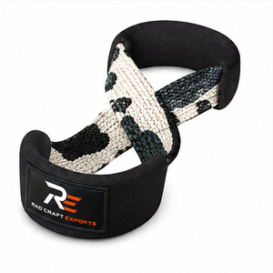 Correas de Levantamiento de Pesas con Logotipo Personalizado OEM, Venta al Por Mayor, Alta Resistencia, Diseño de Ocho, Antideslizantes, Alta Elasticidad, Unisex - Product Image 2