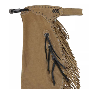 Custom Made Suede Leather <b>Chaps</b> Straight Best Quality Solid Color Equestrian Product <b>Chaps</b> Full Mini Horse <b>Riding</b> Equipment <b>Chap</b> - Product Image 1