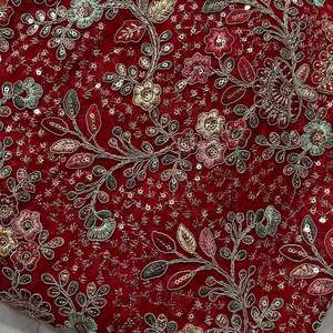 Tela de Georgette con Bordado Africano de Alta Costura para Vestidos de Lujo, Prendas y Moda - Product Image 6