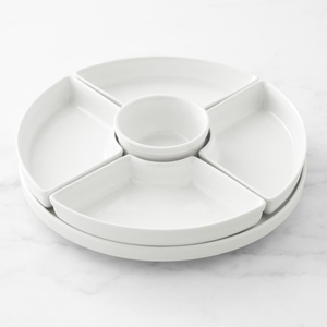 Bandeja Rectangular de Madera con Borde Metálico para Aperitivos y Bocadillos, Diseño Moderno, Vajilla Resistente, Plato para Salsas - Product Image 2