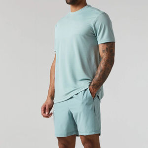 Ensemble deux pièces pour homme de haute qualité, dernier design, vêtements d'extérieur, t-shirt et short pour homme, ensembles respirants pour homme - Product Image 3