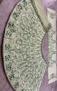 ชุดเลเฮนกาผ้าไหมทรงบานประดับเพชร ขนาด 3.5 เมตร สำหรับงานเทศกาล ออกแบบอย่างมีสไตล์ พร้อมผ้าคลุมไหล่ สำหรับผู้หญิงอินเดีย ปากีสถาน ชุดพื้นเมืองสำหรับงานปาร์ตี้และงานแต่งงาน ขายส่ง - Product Image 3