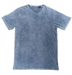 Venta al por mayor 220 GSM personalizado Unisex Boxy Fit ácido lavado camisetas hombres Vintage Oversize borde crudo con peso pesado lavado mirada camiseta - Product Image 2