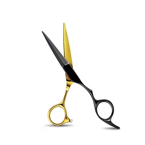 Ciseaux de barbier professionnels en acier inoxydable à 30 dents, manche en caoutchouc, ciseaux de coupe de cheveux de beauté, éclaircissants, 59-61HRC - Product Image 2