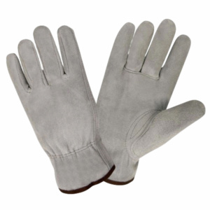 High Performance Heavy Duty Cowhide Split Leather Driving <b>Gloves</b> General Purpose Flexible Anti-static Abrasion Resistant - Product Image 1