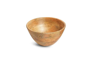 Bol en bois fait main, design minimaliste, artisanat en bois naturel, bol de service pour aliments, artisanat non traité - Product Image 3