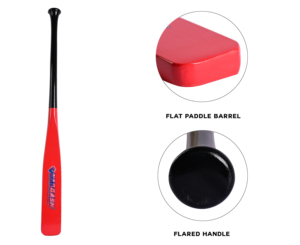 Bâton de baseball et de softball plat demi-pagaie de 33 pouces en bois d'érable 19OZ par NAQQASH SPORTS - Product Image 5