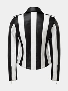 Veste de motard en cuir véritable faite à la main, style classique, veste de mode pour la conduite à moto - Product Image 1