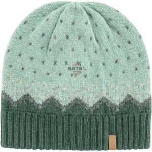 Unisex Hand Knitted Beanie Hat Green Dot Pattern Acrylic <b>Winter</b> <b>Cap</b> Adult 56-58CM Casual Style Outdoor Use - Product Image 6