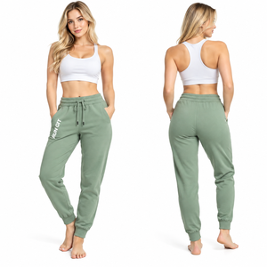 Pantalones Deportivos para Mujer con Cintura Ajustable, Tela Suave y Transpirable, Bolsillos Laterales, Ropa Deportiva para Dama, Pantalones de Poliéster - Product Image 4