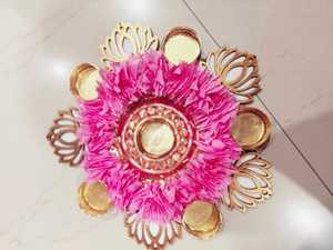 Portavelas Decorativo Clásico y Elegante de Estilo Nórdico, Hecho a Mano con Tela y Metal, Ecológico y Duradero, Ideal para el Día de San Valentín - Product Image 5