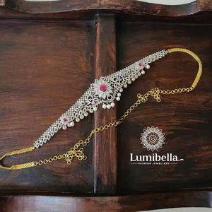 Fashion Body Chain Zircon Bridal Waist Belt with Ruby - Product Image 1
