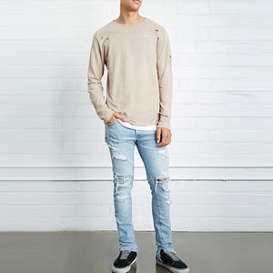 Camiseta de Hombre con Lavado Ácido, Estilo Urbano, Transpirable, de Alta Calidad, a Precio Económico, para Adultos - Product Image 2