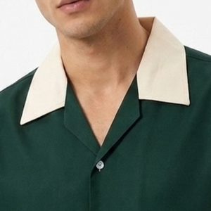 เสื้อเชิ้ตโอเวอร์ไซส์แบบสวมใส่สบายสำหรับผู้ชาย คุณภาพสูง สั่งทำพิเศษด้วยเทคนิคการพิมพ์แบบซับลิเมชั่น แขนสั้น ปกคอเสื้อพับได้ เหมาะสำหรับใส่ลำลองในฤดูร้อน - Product Image 4