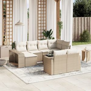 Conjunto de Sofás de Jardín Color Beige - Product Image 1
