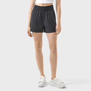 Women's Breathable High Waist <b>Stretch</b> Athletic Workout Active Fitness Volleyball Running Sports <b>Shorts</b> - Product Image 5