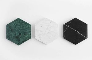 Sous-verres en pierre de granit et marbre pour thé, café, boissons, bureau, maison, décoration de table, collection artisanale - Product Image 5
