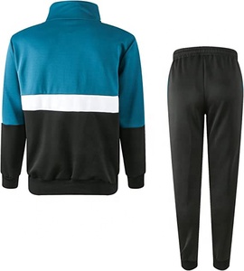 Conjunto Deportivo de Felpa Técnica con Bloques de Color, Chaqueta con Cierre Completo y Pantalones, Unisex, Estilo Otoñal para Adultos - Product Image 5
