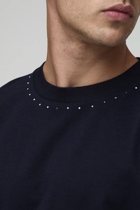 Camiseta Oversize Holgada para Hombre con Hombros Caídos, Estampado Gráfico, Algodón, Manga Corta, Estilo Casual Urbano - Product Image 5