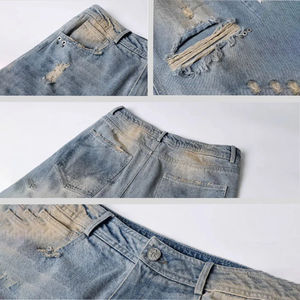 Pantalones Vaqueros de Mezclilla con Lavado Ácido a la Moda, Estilo Nuevo, Fabricante Pakistaní, Corte Ajustado, Personalizados, Servicio OEM - Product Image 6