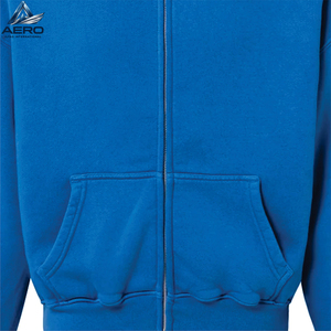 Sudadera con capucha informal para hombre con cremallera, forro polar de algodón, chaqueta unisex con cremallera completa, estilo urbano, ajuste holgado, tejido liso, estampado personalizado - Product Image 4