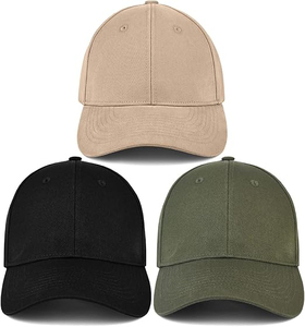 Gorra de Béisbol Unisex de 6 Paneles, Color Sólido, Ajustable, de Lona de Algodón, Estilo Casual, para las Cuatro Estaciones, Negro, Caqui, Verde Oliva - Product Image 1