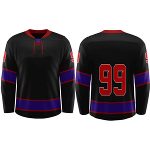 Camiseta de Hockey sobre Hielo Sublimada Personalizada, Antibacteriana, de Secado Rápido, Transpirable, Unisex, con Parches, Uniforme de Hockey para Equipos al por Mayor - Product Image 1