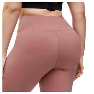 Wholesale Women Seamless Yoga Leggings Breathable <b>Plus</b> Size Leggings with Solid Design for Fitness and Workout Leggings - Product Image 5
