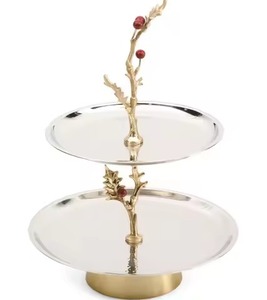 Wedding Ready Metal Cake Stand Dessert Display Plate Cupcake Holder Party Table Decor - Product Image 5