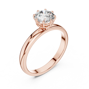 Anillo de Compromiso con Diamante Cultivado en Laboratorio, Anillo de Propuesta Minimalista y Elegante para Mujer, Joyería Clásica de Diamantes para Novia - Product Image 6