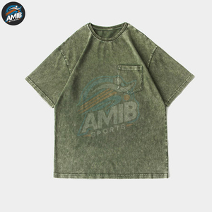 Top Quality Casual Wear Acid Wash Men T-shirt <b>Light</b> Weight Solid Color Custom Ringer <b>Cheap</b> Price Acid Wash Men T-shirts For Sale - Product Image 3