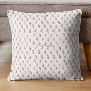 Funda de Cojín de Algodón Estampada a Mano con Diseños Florales para Decoración Clásica, Funda de Almohada Decorativa - Product Image 2