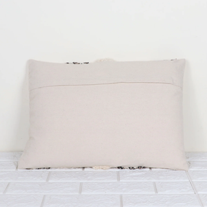 Hand Tufted Texture Boho Ivory and Black Stripe <b>Cushion</b> Cover Handmade Decorative Pillow Case for Sofa Bedroom Living Room Home - Product Image 2
