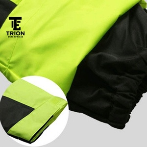 Chaqueta de Trabajo de Invierno con Capucha, Resistente al Fuego, de Lona y Softshell, para Hombre, de Alta Visibilidad, Resistente al Viento, con Cuello Alto y Logotipo Frontal - Product Image 3