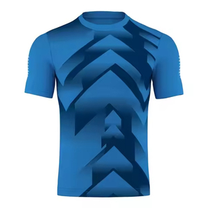 T-shirt décontracté pour homme, col rond, manches courtes, tissé uni, respirant, coupe classique, 100% coton - Product Image 3