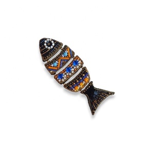 Broches de alambre de cobre bordados a mano con motivos animales al por mayor, alta calidad, servicio OEM personalizado - Product Image 1