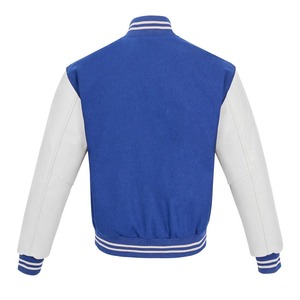 แจ็คเก็ต Letterman Varsity แบบขายส่ง ปักลายทีมโรงเรียน/ทีมเบสบอล พร้อมกระดุมแป๊ก - Product Image 1