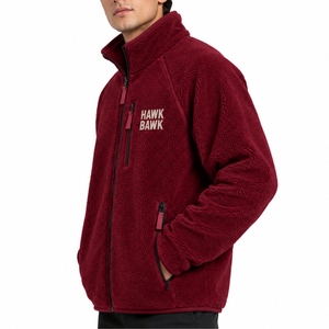 <b>Men</b> <b>Fleece</b> <b>Sherpa</b> <b>Jacket</b> High Neck Warm Casual Winter Layer Comfortable Regular Fit Warm <b>Fleece</b> Layer Clean Stitching Finish Fit - Product Image 3