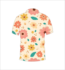 Camisa Polo con Estampado Floral para Hombre, Informal, de Verano, Manga Corta, Ligera, Transpirable, Moderna y Elegante - Product Image 2