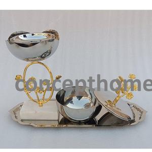 Elegante Juego de Incensario de Acero Inoxidable con Diseño Árabe de Oriente Medio para Sala de Estar o Banquetes, Fácil de Limpiar - Product Image 6