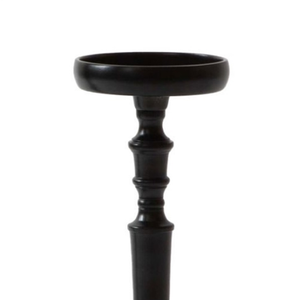 Nouvelle arrivée : porte-bougie pour décoration intérieure, finition noire, support pour bougie pilier en aluminium coulé, fait main, personnalisé - Product Image 3