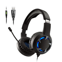 Usine directe filaire LED RGB éclairage casque de jeu son Surround micro intégré sur l'oreille sur l'oreille expédition immédiate grand