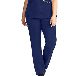 Wholesale High Quality Women Medical Scrub <b>Set</b> 4-Way Stretch V-neck Nurse Uniform Hospital <b>Doctor</b> Surgical Suit Spa Workwear - Product Image 5