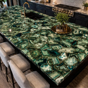 Natural Agate <b>Table</b> Top, Handmade Stone Furniture, Luxury <b>Coffee</b> <b>Table</b> ,Home Decor, Healing Crystal Furniture, Unique Gift Idea - Product Image 1