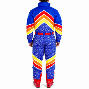Traje de Esquí de una Pieza Estilo Retro de los 80 para Hombre y Mujer, Impermeable 10,000mm, Mono de Snowboard con Capucha, Conjunto de Chaqueta y Pantalones para Deportes de Invierno - Product Image 2